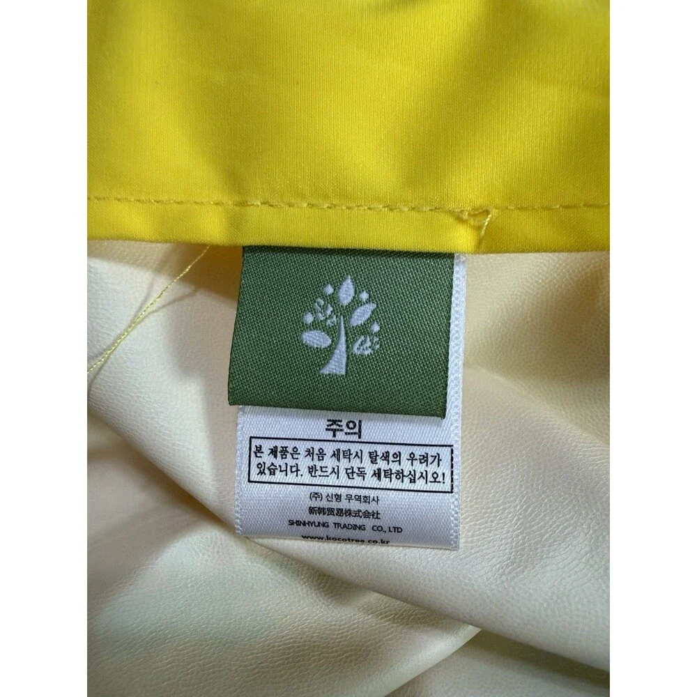 Kocotree Raincoat Yellow Dinosaur Hooded Waterproof Kids XL Jacket - Picture 3 of 5